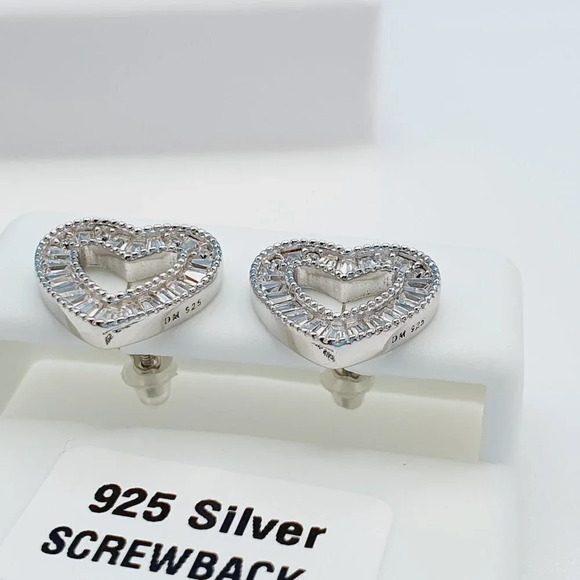- 925 Sterling Silver Cubic Zirconia Earrings, U19254819 - Picture 4 of 11